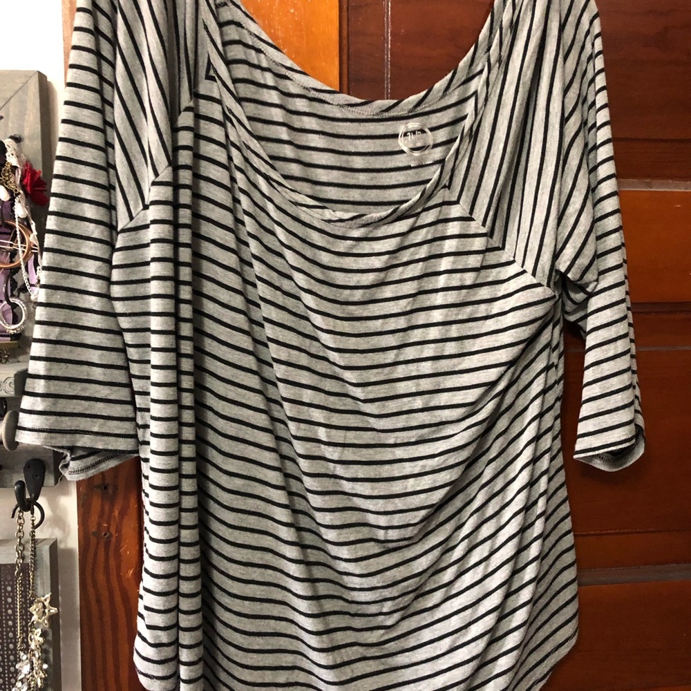Black and grey striped shirt